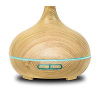 Cecotec Humidificador Ultrasónico y Difusor de Aromas con Temporizador Pure Aroma 300 Yang. 10 W, 300 ml, Temporizador hasta 6 horas, 7 Colores LED, Función Aromaterapia, Ultrasilencioso