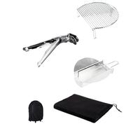 Cecotec Juego de Utensilios para Barbacoa de Acero Inoxidable DragonPack 6600 M. Versatilidad y Comodidad con Pinzas, Recolector de Cenizas y Expansor de Parrilla para Mayor Capacidad y Precisión