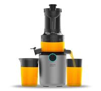 Cecotec Licuadora para Frutas y Verduras de Prensa Fría Juice&Live 1500 Slim. Motor DC de 200W, 1 Velocidad y Función de Marcha Atrás, Boca de 82mm, 55±5 RPM, Fácil Montaje y Limpieza