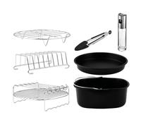 Cecotec Kit de Accesorios para Freidora sin Aceite de 5 a 6,5 L Cecofry Pack Accessories. 8 Accesorios, Revestimiento Antiadherente, Aptos para Lavavajillas, BPA-free