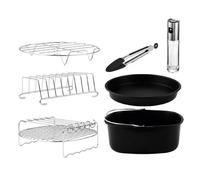 Cecotec Kit de Accesorios para Freidora sin Aceite de 5 a 6,5 L Cecofry Pack Accessories. 8 Accesorios, Revestimiento Antiadherente, Aptos para Lavavajillas, BPA-free