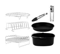Cecotec Kit de Accesorios para Freidora sin Aceite de 5 a 6,5 L Cecofry Pack Accessories. 8 Accesorios, Revestimiento Antiadherente, Aptos para Lavavajillas, BPA-free