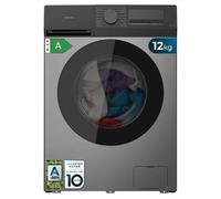 Cecotec Lavadora Carga Frontal 12Kg Bolero DressCode 12450 Inverter Steel, 1400 rpm, 16 programas, Clase A-20%