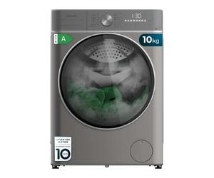 Cecotec Lavadora Secadora 10-6Kg Carga Frontal Bolero Wash&Dry 10680 Inverter Steel A. 1400RPM, 16 Programas