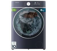 Cecotec Lavadora Secadora 8-5Kg Carga Frontal Bolero Wash&Dry 8580 Inverter Ice Blue A, 1400 rpm, 16 programas, Motor Inverter Plus, SteamMax, OnSmart, Smooth Wash, SpaCare y Goma antibacteriana