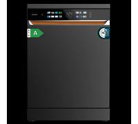 Cecotec Lavavajillas Independiente de 60 cm Bolero Aguazero 6900 Dark. 15 Cubiertos, 8 Programas, Clase A, Motor Inverter Plus