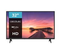 Cecotec TV, Televisor LED de 32Pulgadas 0 Series 0032S. Pantalla 32 Pulgadas, HD, Resolución de imágenes y Videos óptima, Sistema Dolby, Memoria Flash, Conectividad HDMI/USB, Mando a Distancia