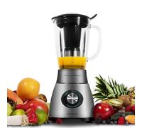 Batidora de vaso - CECOTEC Power Black Titanium 2500MAX, 1800 W, 1.8 l, Silver