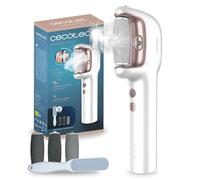 Cecotec Lima Eléctrica Pies Durezas con Batería Recargable SkinCare Steam Silky. Función Vapor, 3 Cabezales, Resistente al Agua IPX7, 3 Velocidades, Rascador Extra, Depósito de Agua Imantado