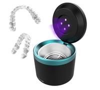 Cecotec Limpiador Ultrasonido Dental para Férulas y Dentaduras ToothCare Elite Clean. Limpieza con Vibraciones Ultrasónicas, Cesta Inserción/Extracción, Luces UV, Resultados en 5min, Tanque 200ml