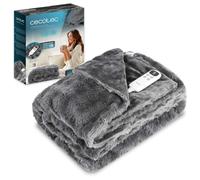 Cecotec Manta Eléctrica 180x130cm HeatConfort Noa (180 x 130). 115W, 10 Niveles de Temperatura Ajustables, Controlador LCD Extraíble, Temporizador con Apagado Automático, PTC+ Tecnología NTC