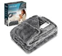 Cecotec Manta Eléctrica 200x180cm HeatConfort Noa (200 x 180). 130W, 10 Niveles de Temperatura Ajustables, Controlador LCD Extraíble, Temporizador con Apagado Automático, PTC+ Tecnología NTC