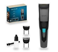 Cecotec Máquina cortadora de barba inalámbrica PrecisionCare Barber. Barbero a batería con cuchillas de acero inoxidable, peine de 1-10 mm y 11-20 mm, autonomía de 60 minutos, incluye cepillo y aceite