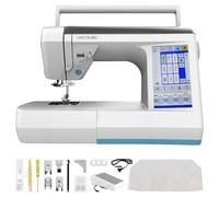 Cecotec Máquina de Coser Digital BelleCouture 36000 Control. Pantalla Táctil 7", 360 Puntadas, PedalFree, Enhebrado Automático, Luz LED, Cortador de Hilo, Aguja Arriba/Abajo, Kit Accesorios Completo