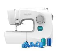Cecotec Máquina de Coser para Principiantes BelleCouture 1500 Elite. 15 Puntadas, Ojal Manual en 4 tiempos, Ojalador Regulable, Tensión del Hilo Ajustable y Kit de Accesorios
