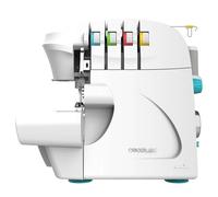 Cecotec Máquina de Coser, Remalladora BelleCouture OverLock, 1100 rpm de Velocidad, Presión de Prénsatelas Ajustable, Avance diferencial, Funciones de Puntada de 4 Hilos y Kit de Accesorios