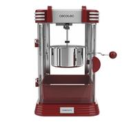 Cecotec Máquina de Palomitas Eléctrica Fun&Taste P´Corn Classic. Palomitero, 300 W, Diseño Retro, Olla de Acero Inoxidable de 500 ml, Bandeja extraíble, Luz Interior, Cuchara dosificadora