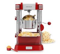 Cecotec Máquina de Palomitas Eléctrica Fun&Taste P´Corn Classic. Palomitero, 300 W, Diseño Retro, Olla de Acero Inoxidable de 500 ml, Bandeja extraíble, Luz Interior, Cuchara dosificadora