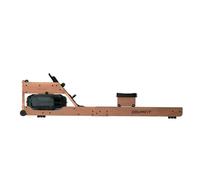 Cecotec Máquina de Remo para Casa - Resistencia de Agua - Acabado en Madera Drumfit Rower 20000 Neptuno Wood. Tanque de 13 L, App, Sillín Ajustable, Pantalla LCD, Soporte Dispositivos, Doble Manillar