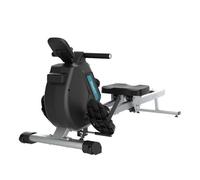 Cecotec Máquina de Remo Plegable DrumFit Rower 5500 Regatta. Sistema de Resistencia Magnética y Diferentes Niveles de Intensidad, Volante de Inercia de 5,5Kg, Display LCD, Reposapiés y Ruedas