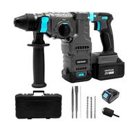 Cecotec Martillo Percutor SDS Plus Colossus 8000 ShockAbsorber Killer. 3J de Impacto, Batería NEX21, Motor Brushless, Shock Absorber, Velocidad Regulable, Adaptador Brocas, Maletín, Brocas y Cinceles