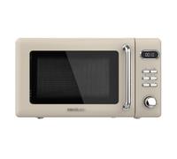 Cecotec microondas digital con grill de 20 l proclean 5110 retro beige