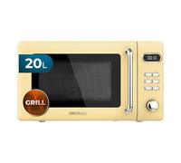 Cecotec ProClean 5110 Retro Microondas con Grill 20L 700W Amarillo