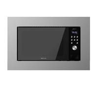 Cecotec Microondas encastrable Digital GrandHeat 2000 Built-In Steel Black. 700W, Integrable, 20l, Grill, 9 funciones preconfiguradas, Quick Start, Diseño en acero y negro