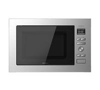 Cecotec Microondas encastrable Digital GrandHeat 2590 Built-In Steel Black. Potencia 900 W, Integrable, 25 litros, Grill 1000 W, 8 Funciones preconfiguradas, Temporizador