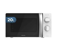 Cecotec Microondas ProClean 2010. 700 W de Potencia, 20L de Capacidad, Tecnología 3DWave, Modo Descongelación, 6 Niveles de Potencia, Temporizador 30 mins, Diseño Compacto