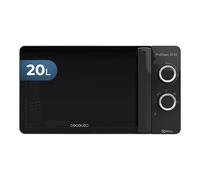 Cecotec Microondas ProClean 3030. 700 W, Capacidad 20L, Revestimiento Ready2Clean, 6 Niveles Funcionamiento, Temporizador 30 min, Modo Descongelar, Color Negro
