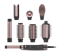 Cecotec Moldeador de Pelo 8 Cabezales CeramicCare 8in1 AirGlam Gyro. 1500W, 110000RPM, Alisa, Moldea y Riza tu Cabello, Motor Brushless, Función Rotativa y Revestimiento Cerámica y Queratina