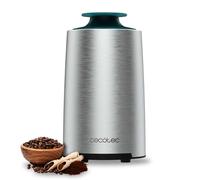 Cecotec Molinillo Café y Especias Titanmill 400 Steel, Potencia 200 W, Cuchilla Acero Inox, Capacidad 70 g, Sistema de Seguridad, Bajo nivel de ruido, Tapa transparente