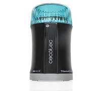 Cecotec Molinillo de Café y Especias TitanMill 200, Compacto, 200 W, Cuchillas recubiertas de Titanio, Capacidad de 50 gr, 10 Tazas de Café, Recipiente de acero cepillado, Sin tóxicos