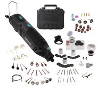 Cecotec Multiherramienta Rotativa con Cable Multihand 200 Power, Potencia 200W, Pantalla Integrada para Control y Ajuste de Velocidad, Incluye Maletín y 256 Accesorios de Corte, Lijado, Pulido y Más