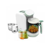 Cecotec Robot de Cocina Bebé, Procesador de Alimentos Nana BabyCare FoodProcessor. Hierve, Tritura, Esteriliza y Calienta Biberones, sin BPA, Apto para Frutas, Verduras y Carnes, Incluye Recetario