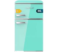 Cecotec nevera pequeña frigorífico 2 puertas retro 86l bolero coolma