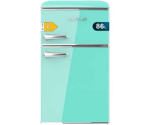 Cecotec nevera pequeña frigorífico 2 puertas retro 86l bolero coolma