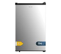 Cecotec Nevera Pequeña - Frigorífico Mini Retro 114L - 1 Puerta Bolero Coolmarket TT Origin 114 L Inox. Frigorífico Sobremesa Stainless steel