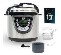 Cecotec Olla Eléctrica a Presión Programable 6L GM Olla GM D+. 1000W, 12 Personas, Programable 24h, 9 Menús, 2 Presiones 60KPa, Memoria, GM Core, Función Freir, Guiado Voz, Seguridad, Cubeta Daikin