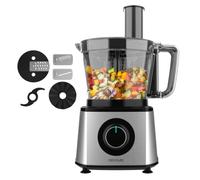 Cecotec Procesador de alimentos Paprika 1300, 2000W de Potencia, Acero Inoxidable, Bowl 3,5 L, 2 Velocidades, 3 Discos de corte, 1 Cuchilla para picar y 1 para amasar