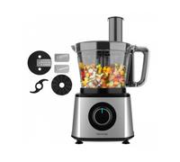 Cecotec Procesador de alimentos Paprika 1300, 2000W de Potencia, Acero Inoxidable, Bowl 3,5 L, 2 Velocidades, 3 Discos de corte, 1 Cuchilla para picar y 1 para amasar