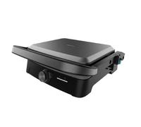 Cecotec Parrilla Eléctrica con Grill Rock'nGrill 2000 Full Open. 2000W, Apertura 180º, RockStone Antiadherente, Placa Flotante, Recogegrasas, Almacenamiento Vertical, Temperatura Regulable, 279x229mm