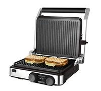 Cecotec Parrilla Eléctrica Rock’nGrill Dual. 2000W, Control de Temperatura en Cada Plancha, Placas extraíbles, Revestimiento Antiadherente, Aptas para lavavajillas, Apertura 180º