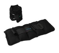 Cecotec Pesas para Tobillo y Muñecas Ajustables Drumfit AnkleBell 2500 Neo. Set de 2 Tobilleras Ajustables con Velcro, Peso Adaptable de 0,5 a 2,5kg, Incluye 5 Sacos de 500g de Arena, 37x16x3.5cm
