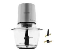 Cecotec Picadora Eléctrica TitanGlass 1000 Spatula. 500W, 4 Cuchillas Titanio, Pica, Trocea y Corta, ControlSpeed, Bol Cristal 1L, 2 Velocidades, Botón Pulso, Tapa a Presión, Regulable, Lavavajillas