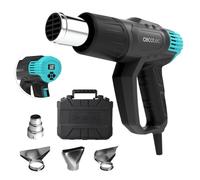 Cecotec Pistola de Calor Hell Gun 9500 Vision. 2000W, Control Digital, Calentamiento Ultrarrápido, 4 Cabezales, Manos Libres, Temperatura Ajustable 50-600 ºC, 2 Niveles de Potencia de Aire, Maletín