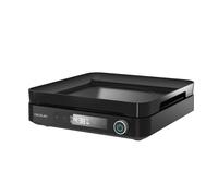 Cecotec Placa de Inducción Digital con Accesorio Grill Full Magma Grill. 2000W, 10 Niveles de Potencia, Vidrio de Seguridad, Control Táctil, Programable, Temperatura Regulable, Diseño Elegante