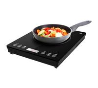 Cecotec Placa de Inducción Portátil 1 Fuego Full Magma Slim. 2000W de Potencia en 8 Niveles, Diseño en Cristal de Alta Resistencia, Display Táctil, Temporizador, Fácil Limpieza