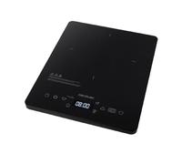 Cecotec Placa de Inducción Portátil Full Crystal Onyx. 2000 W, Cristal Esmaltado, Control Táctil, Potencia y Temperatura Regulable, 4 Programas Preconfigurados, Temporizador, Diámetro 28 cm